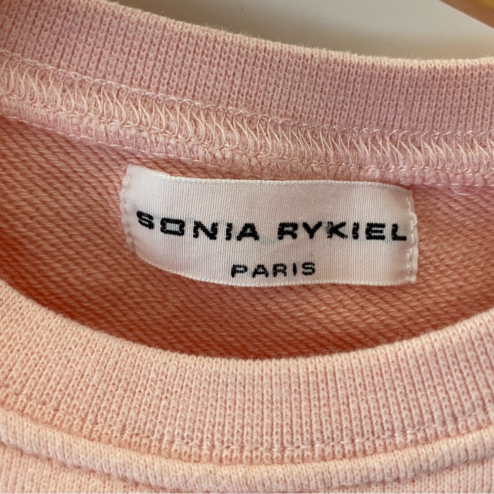 Sonia Rykiel Paris Pink Sweatshirt with Heart and Cat Design - Picture 6 of 7